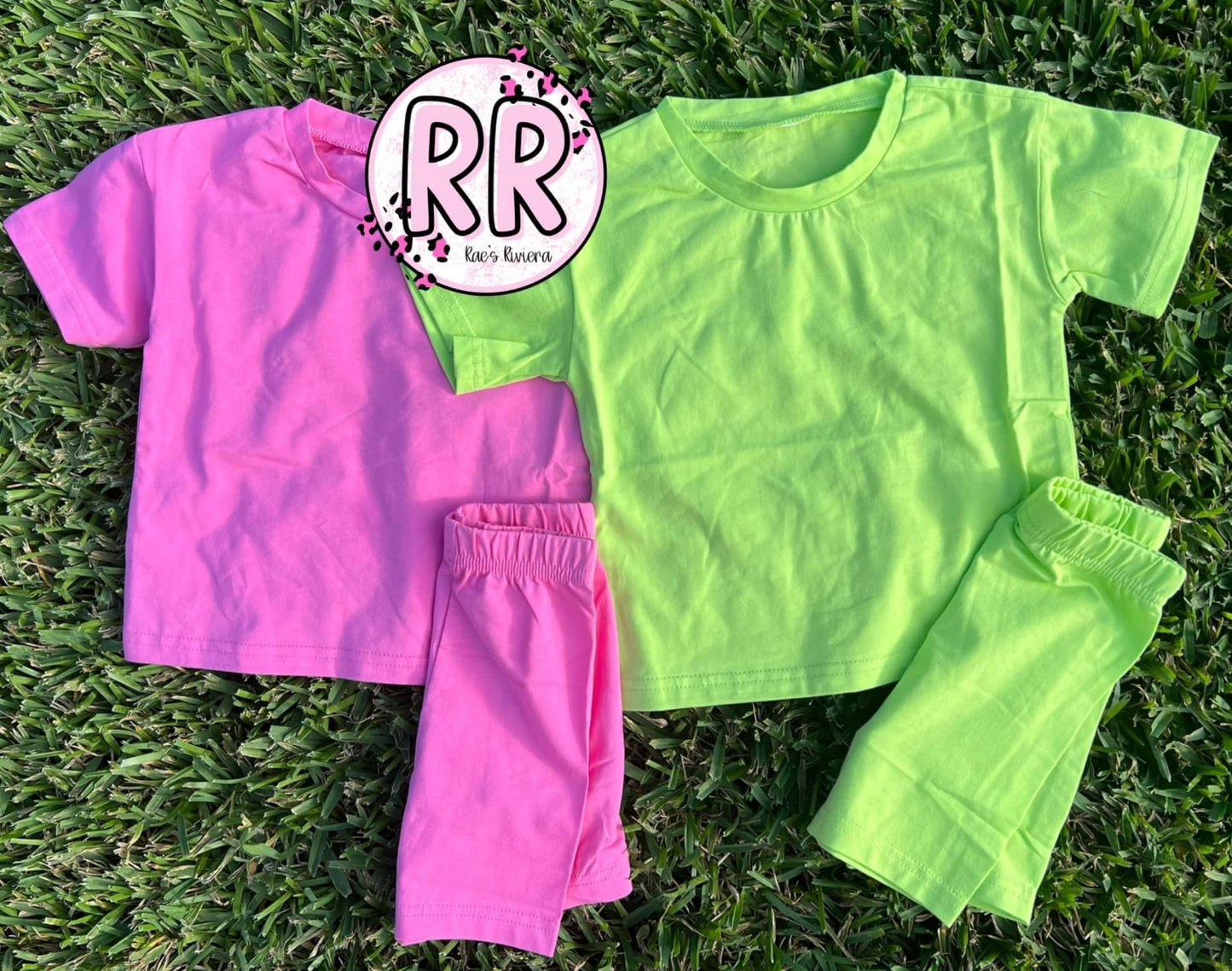 Girls Summer Biker Set New Colors