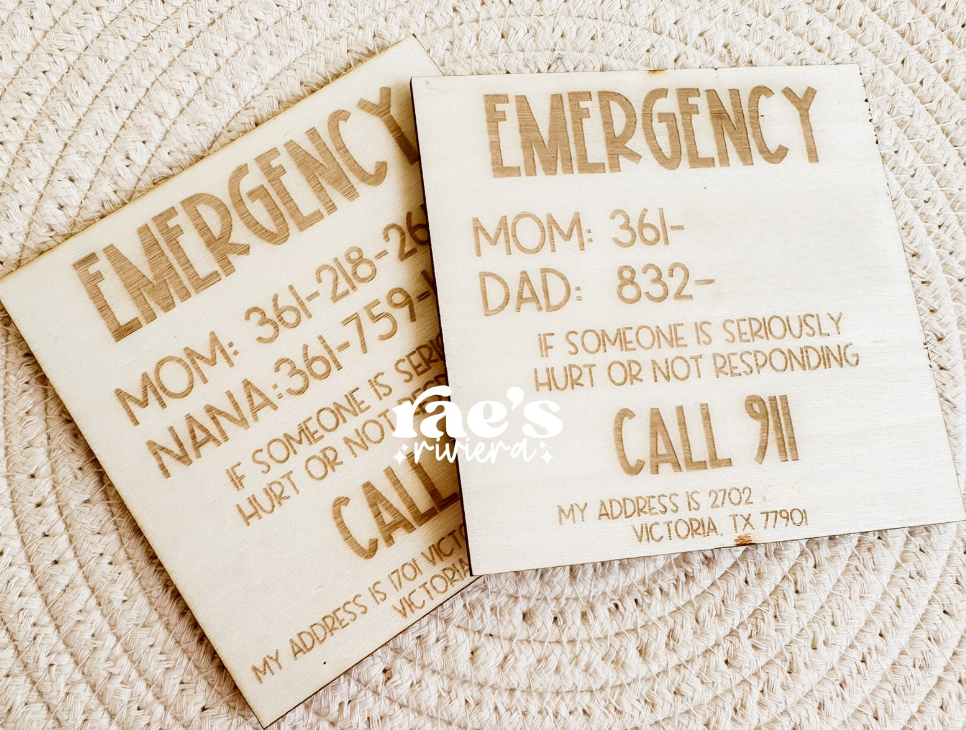 Emergency Magnet Fridge Magnet