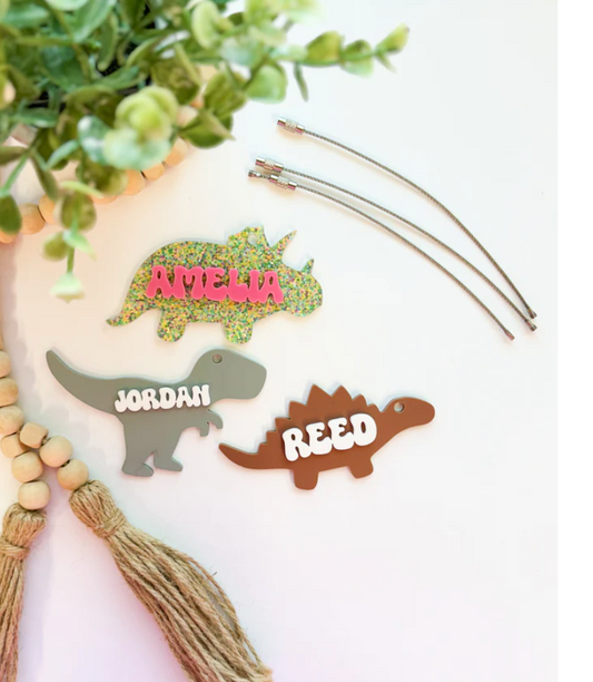 Mystery Dino Bag Tags/Hair Clips