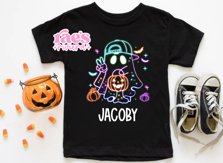 Neon Ghost Personalized Tee