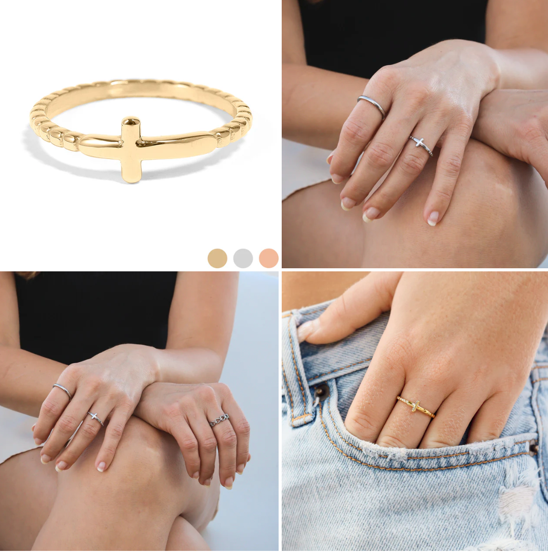 Cross Stacking Ring