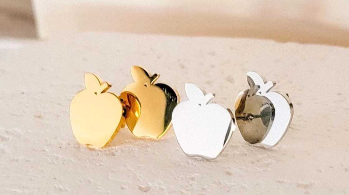 Teacher Apple SS Engravable Jewelry