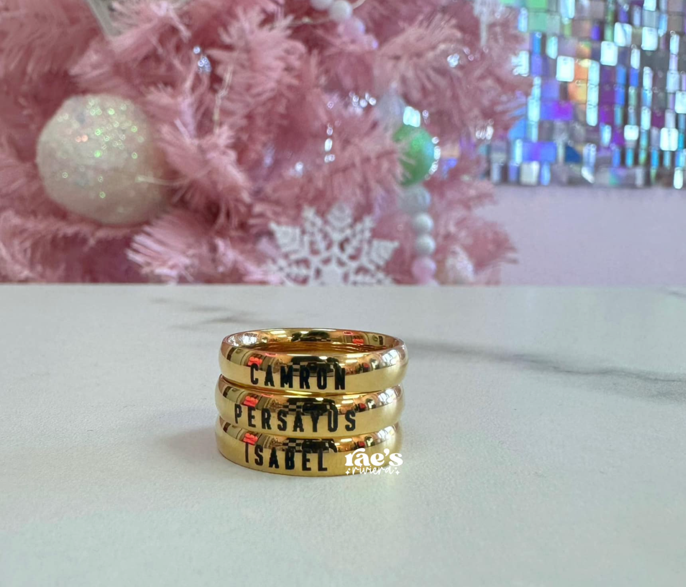 Stackable Name Ring