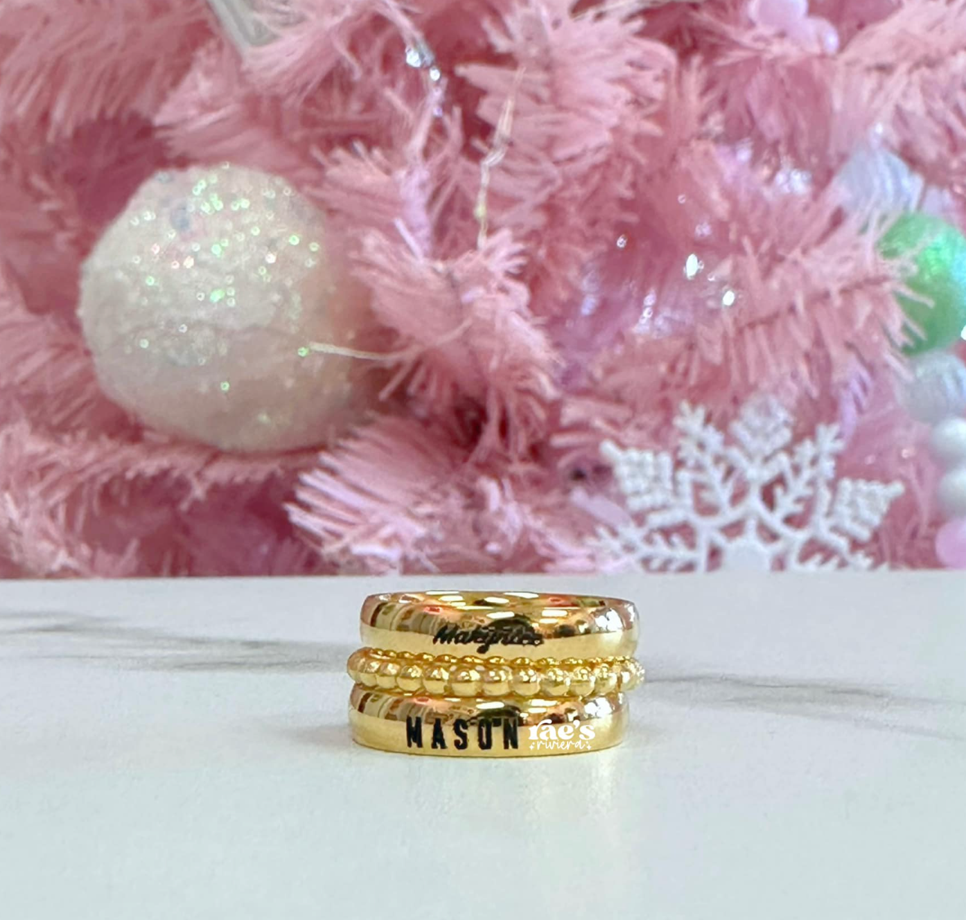 Stackable Name Ring