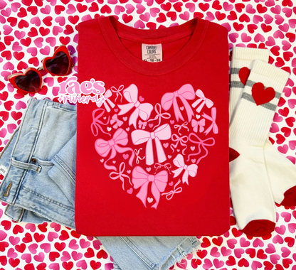 Bow Etiquette Heart Tee