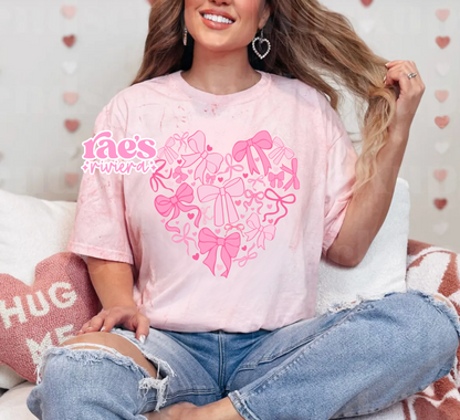 Bow Etiquette Heart Tee