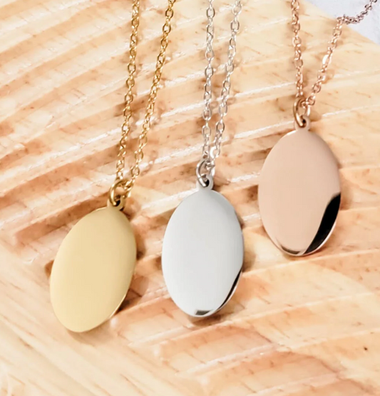 Oval Pendant Necklace
