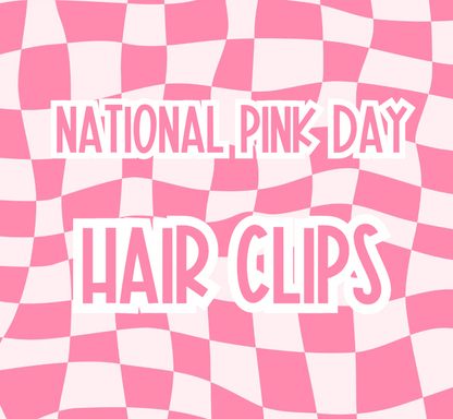 WS Pink Day Hair Clips