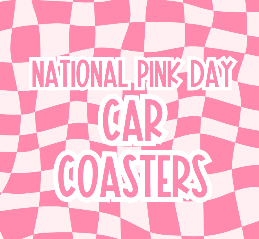 Pink Day Car Coasters
