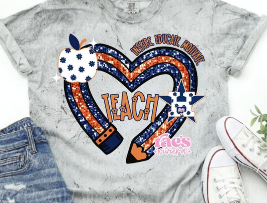 Houston | Teacher | Baseball | PNG | Digital Download