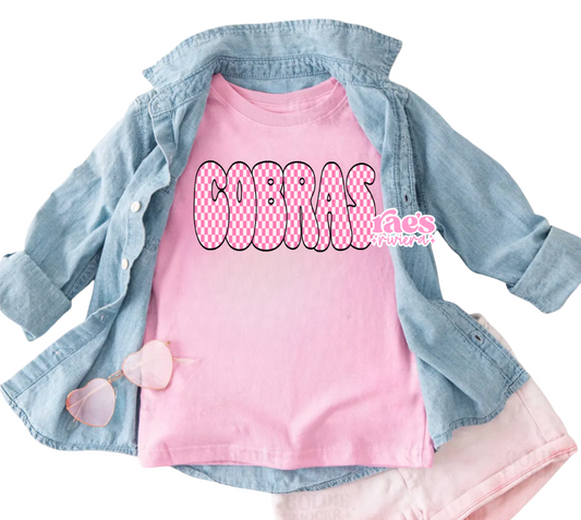 Cobras Pink Checkered