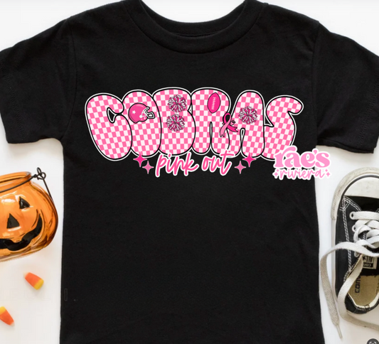Cobras Pink Out Checkered