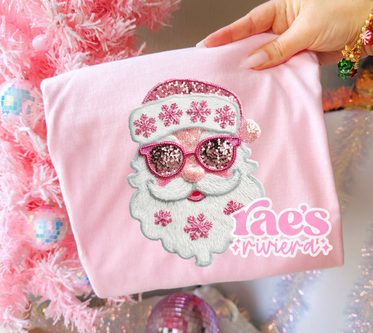 Day 3 Holiday Tee - Pink Santa