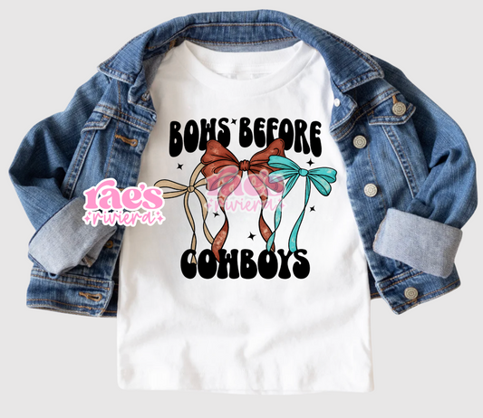 Bows Before Cowboys Tee
