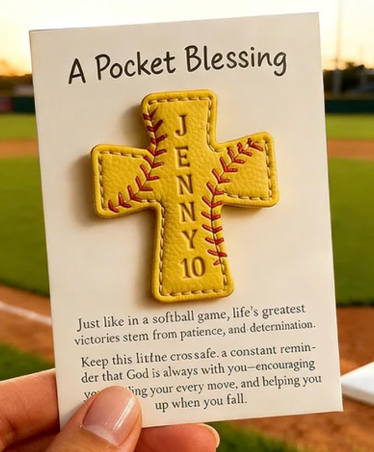 Engraved Pocket Blessings Baseball/Softball