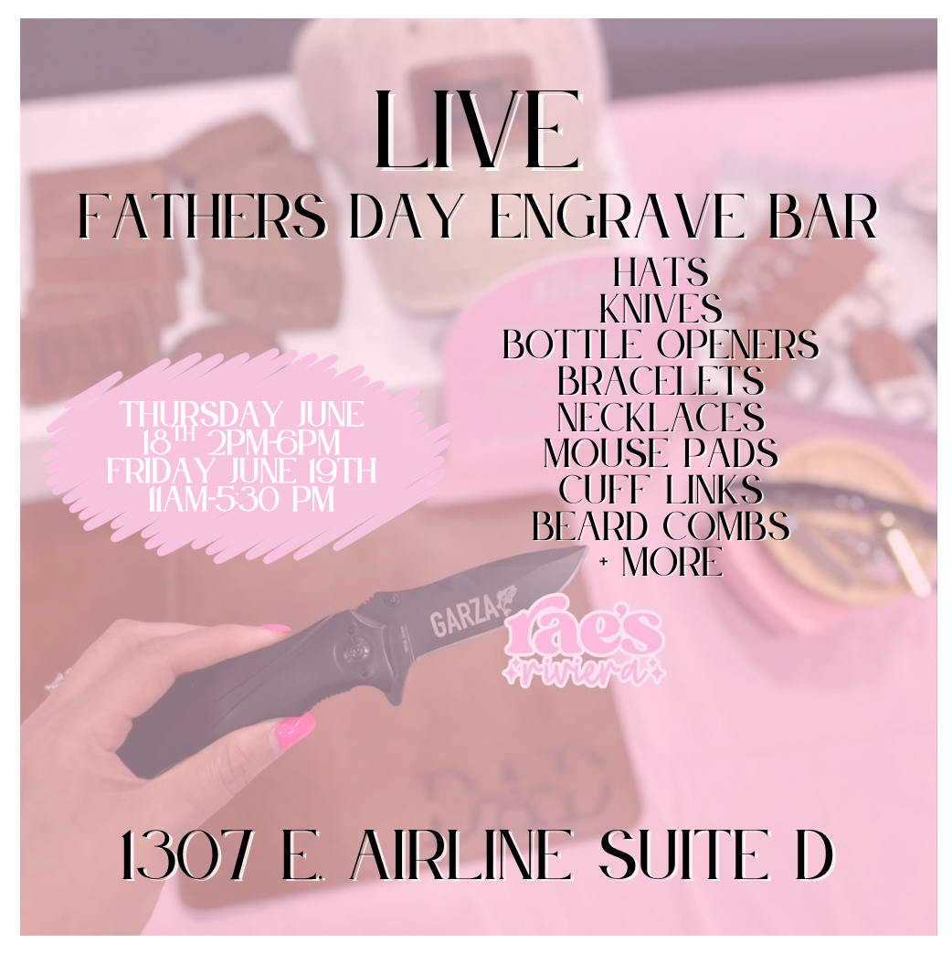 Live Father's Day Engrave Bar