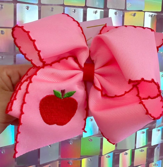 Apple Ribbon Bow