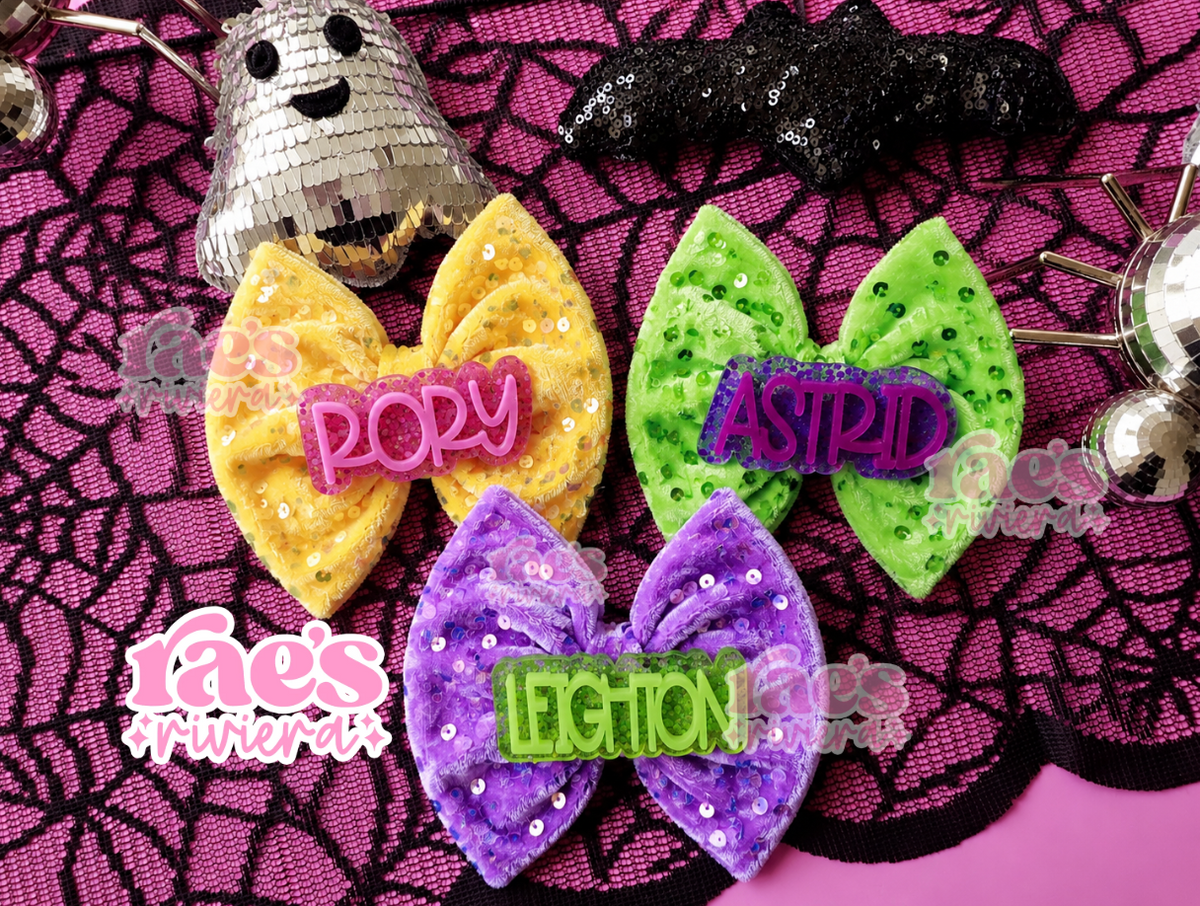 Ghoulie Girls Sequin Bow Collection