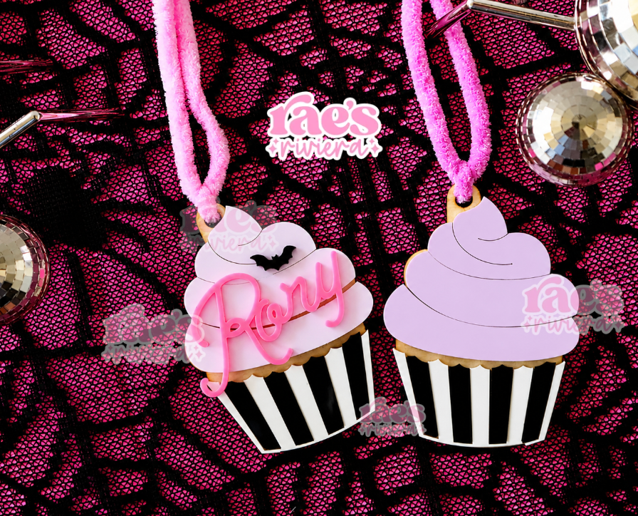 Ghoulie Cupcake Basket Tag