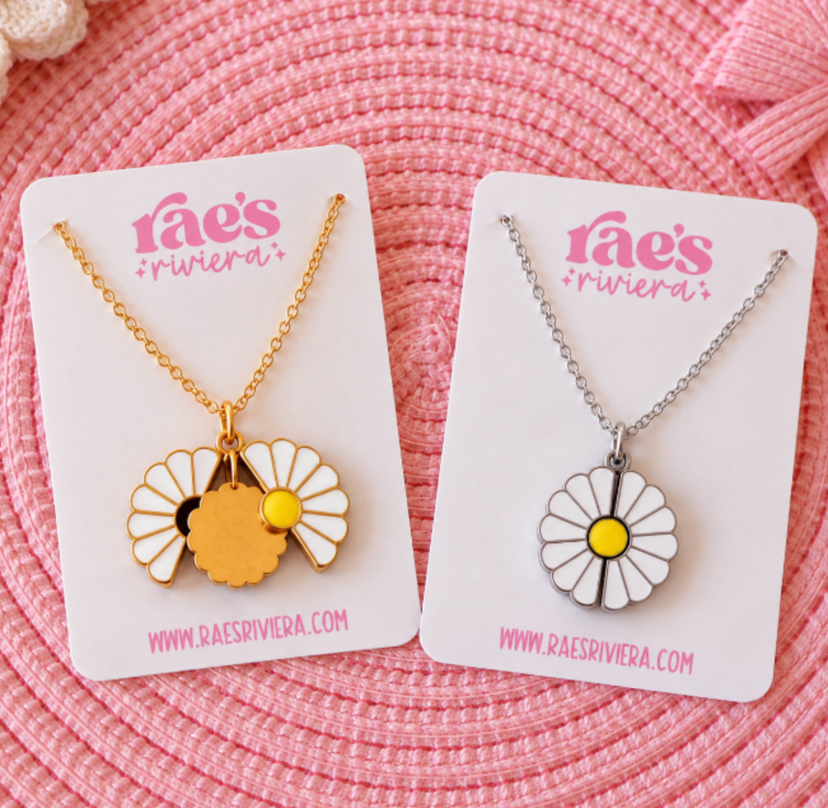 A Thousand Yellow Daisies Engraveable Necklace