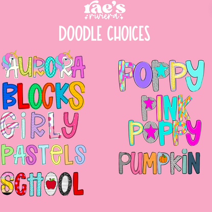 Doodle Clips/Keychains/Bag Tags