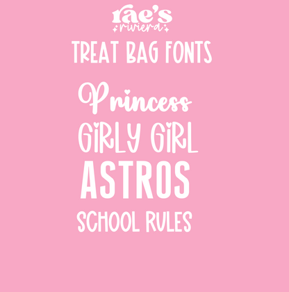 Pastel Flower Ghost Treat Bag