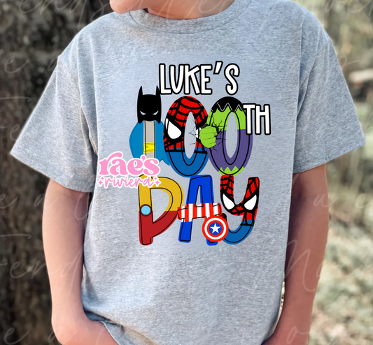 100 Day PERSONALIZED Doodle Tee