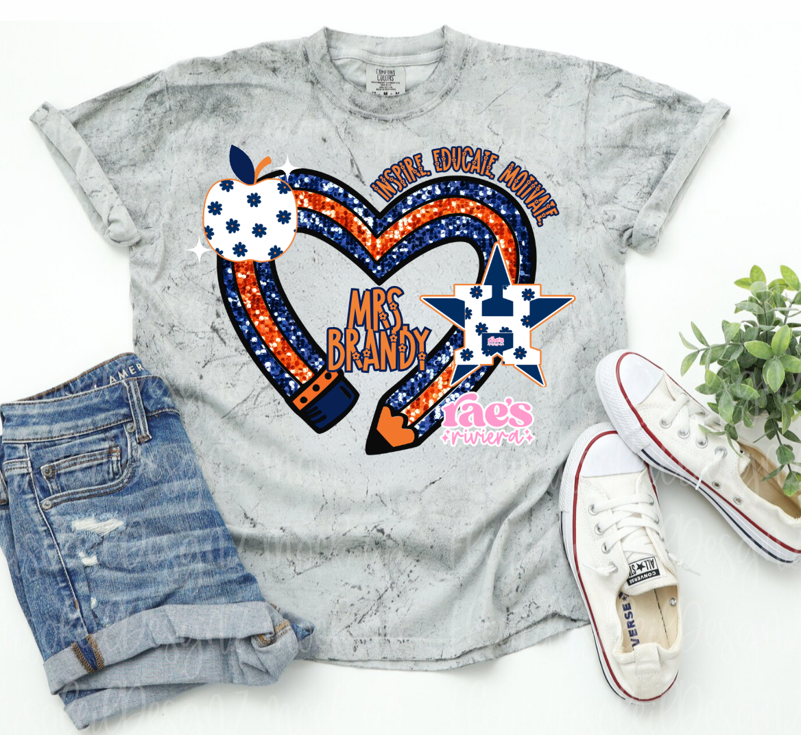 Teachers Love Baseball Too Tee