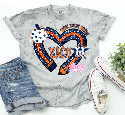 Teachers Love Baseball Too Tee