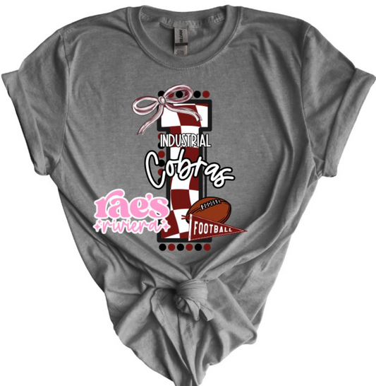 Custom Doodle Letter Sport Spirit Tee