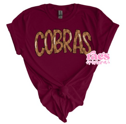 Custom Doodle Football Team Name Spirit Tee