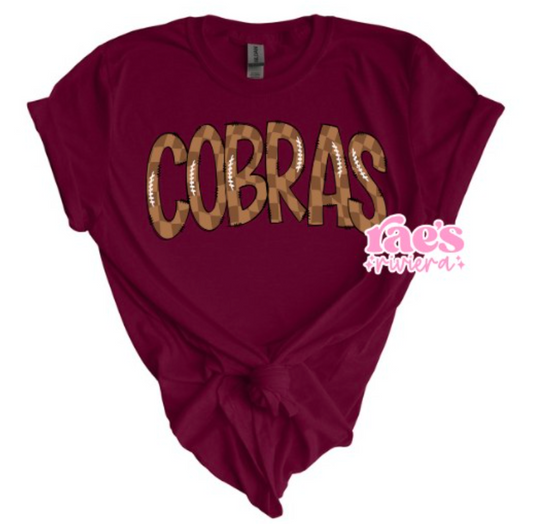 Custom Doodle Football Team Name Spirit Tee