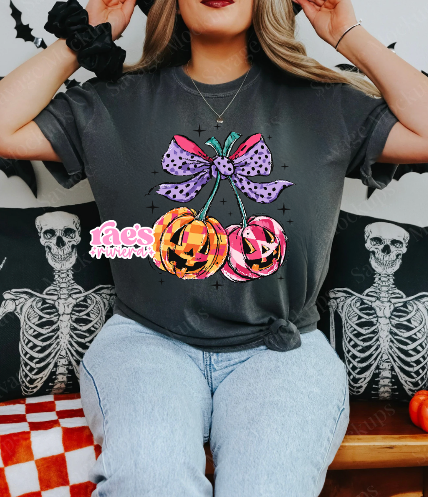 Pumpkin Bow Babe Tee CC