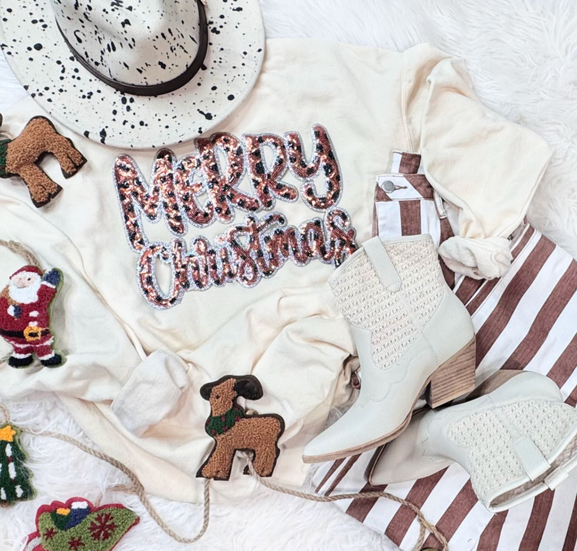 Holiday Sequins Crews/CC Tees