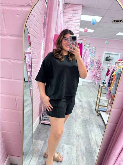 The Everyday Ribbed Short Set