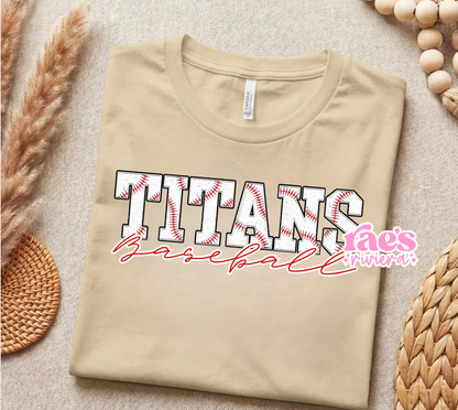 Custom Baseball/Softball Letter Team Tee