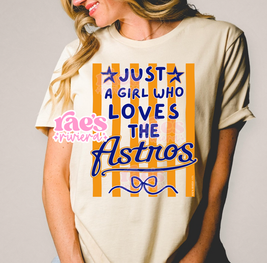 Just A Girl Who Loves HTX *RR Exclusive* Tee KIDS