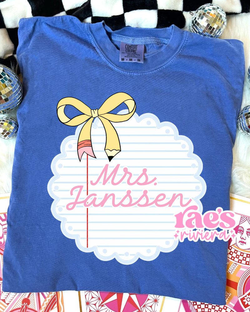 Hello, Class! Personalized Tee Adult *Exclusive*