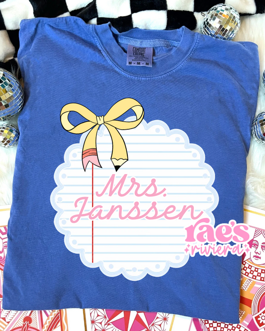 Hello, Class! Personalized Tee Adult *Exclusive*