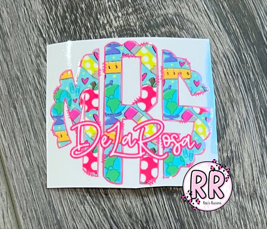 RR Teacher Mono Sticker