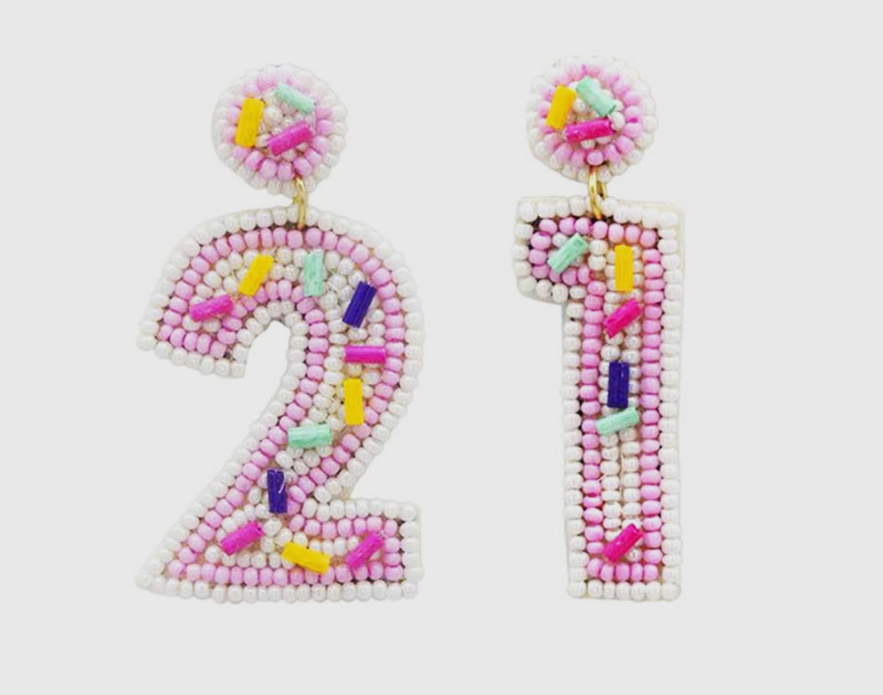 21st Birthday Queen Earrings