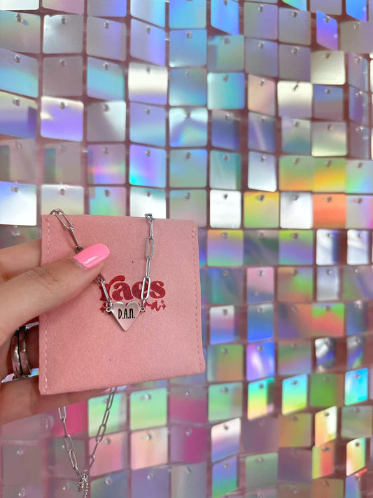 Paperclip Single Heart Necklace