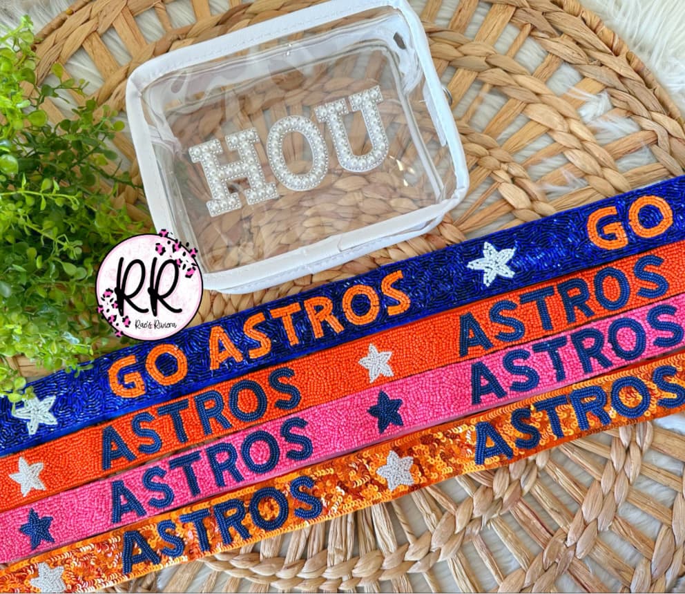 Astros PINK Beaded Purse Strap *RR Exclusive*