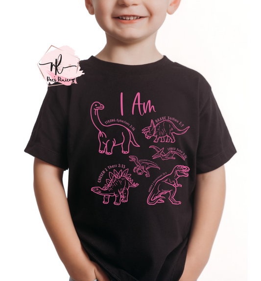 I Am Dino Girl Youth Tee