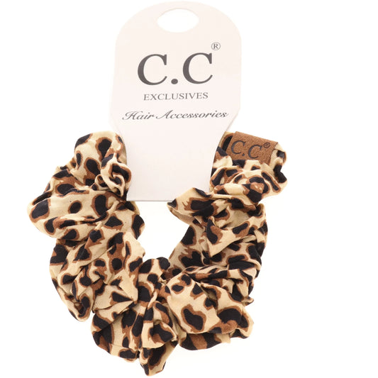 CC Beanie Leopard Scrunchie